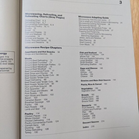 VINTAGE The Microwave Guide and Cookbook 1982 EUC - Picture 4 of 4